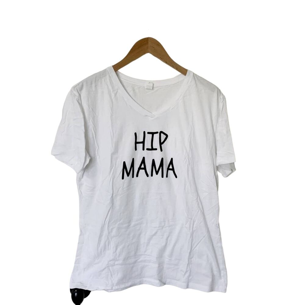Hip Mama white tshirt, size XXL